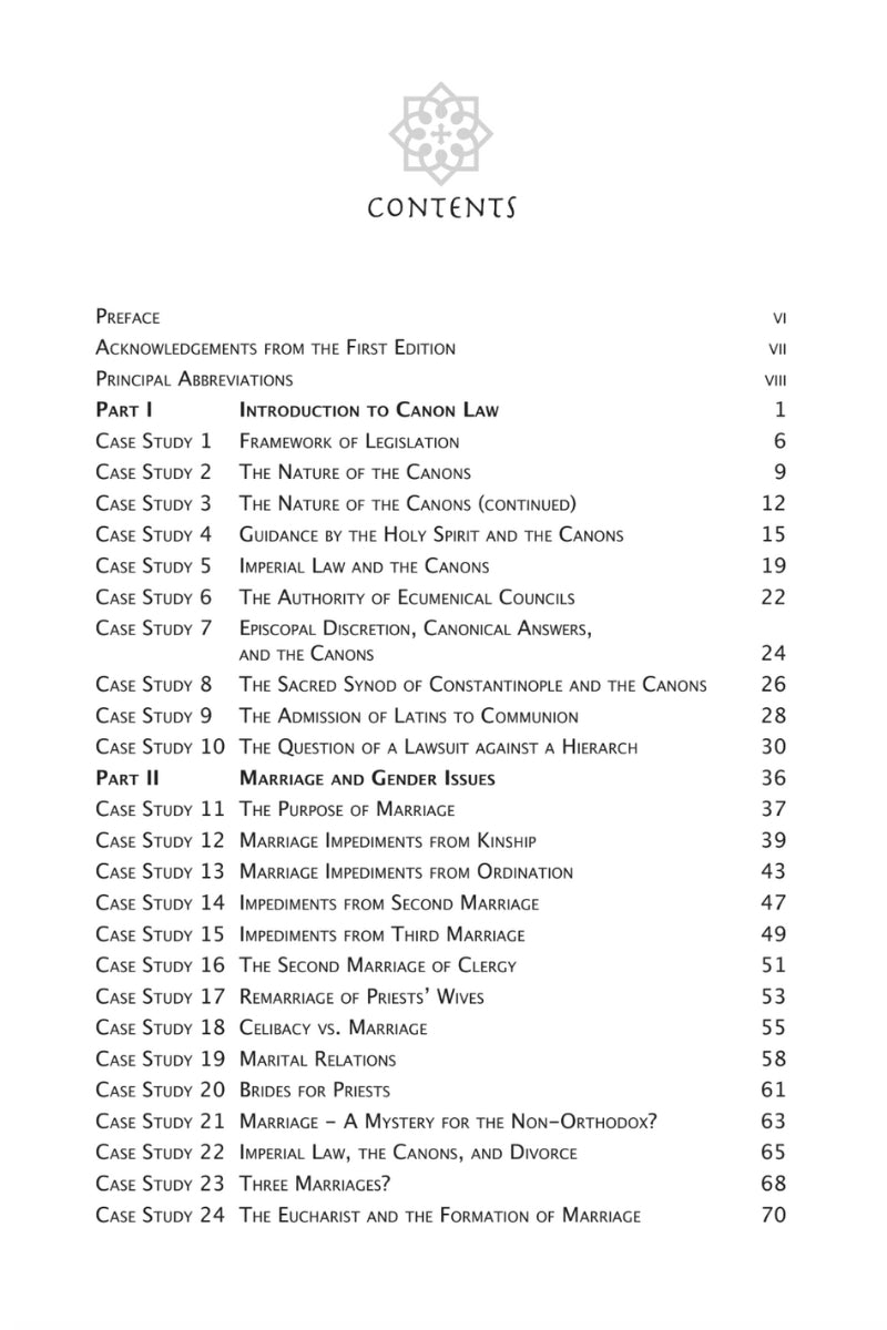 Orthodox Canon Law: A Casebook for Study, Third Edition