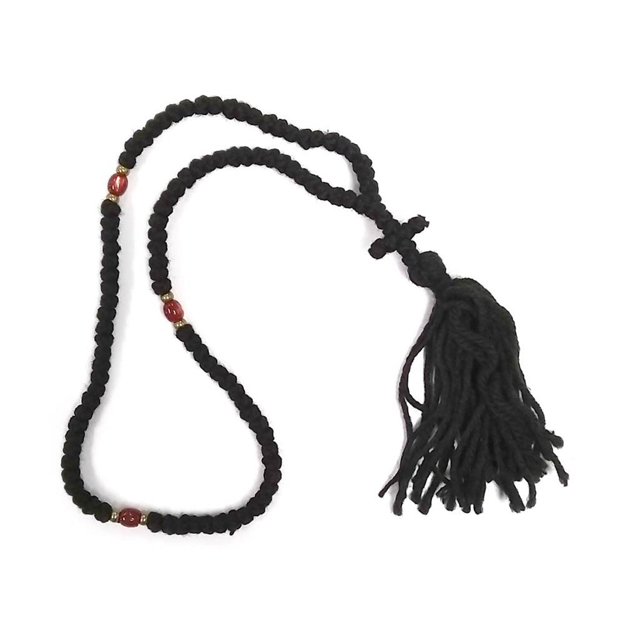 100 Knot Wool Prayer Rope with Tassel