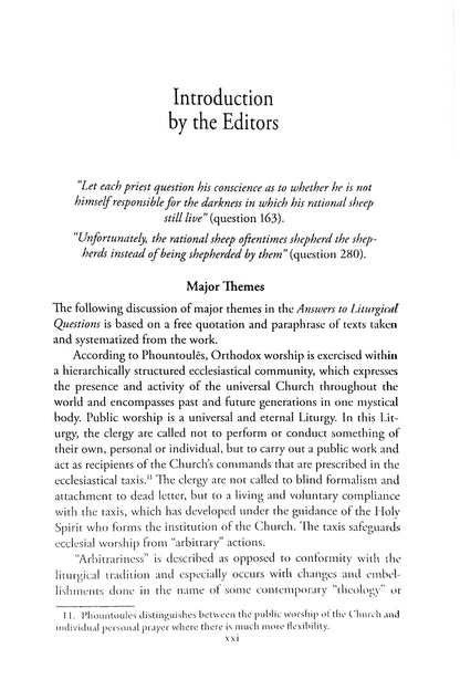 Answers to Liturgical Questions: Volume 1 - Questions and Answers 1-150