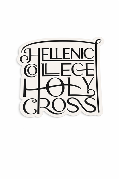 Hellenic College Holy Cross Elegant Typography Sticker
