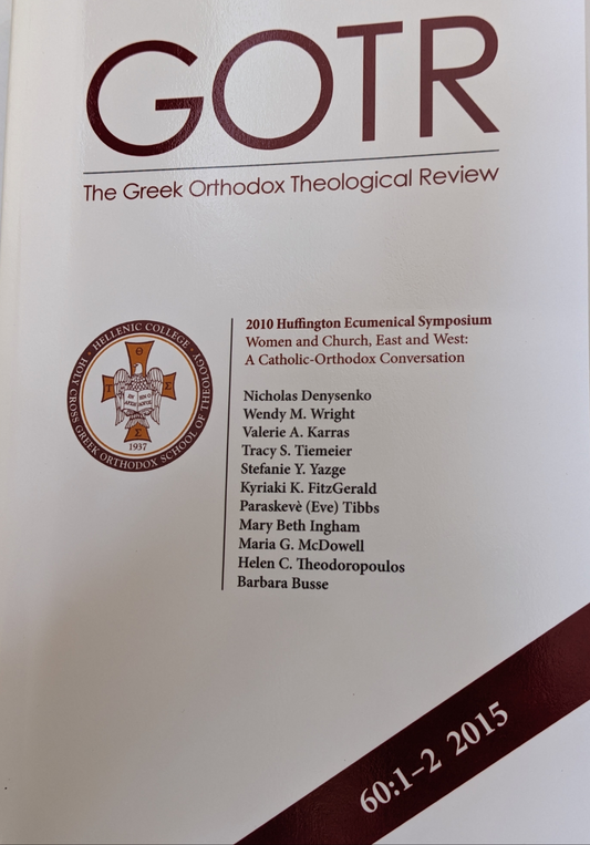 The Greek Orthodox Theological Review 60:1-2 2015