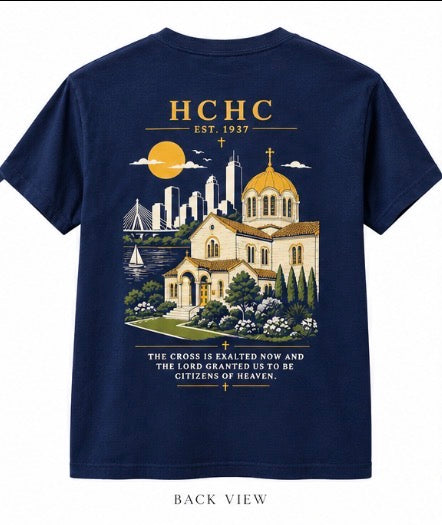 Holy Cross Chapel Boston Skyline T-Shirt
