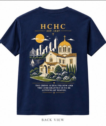 Holy Cross Chapel Boston Skyline T-Shirt