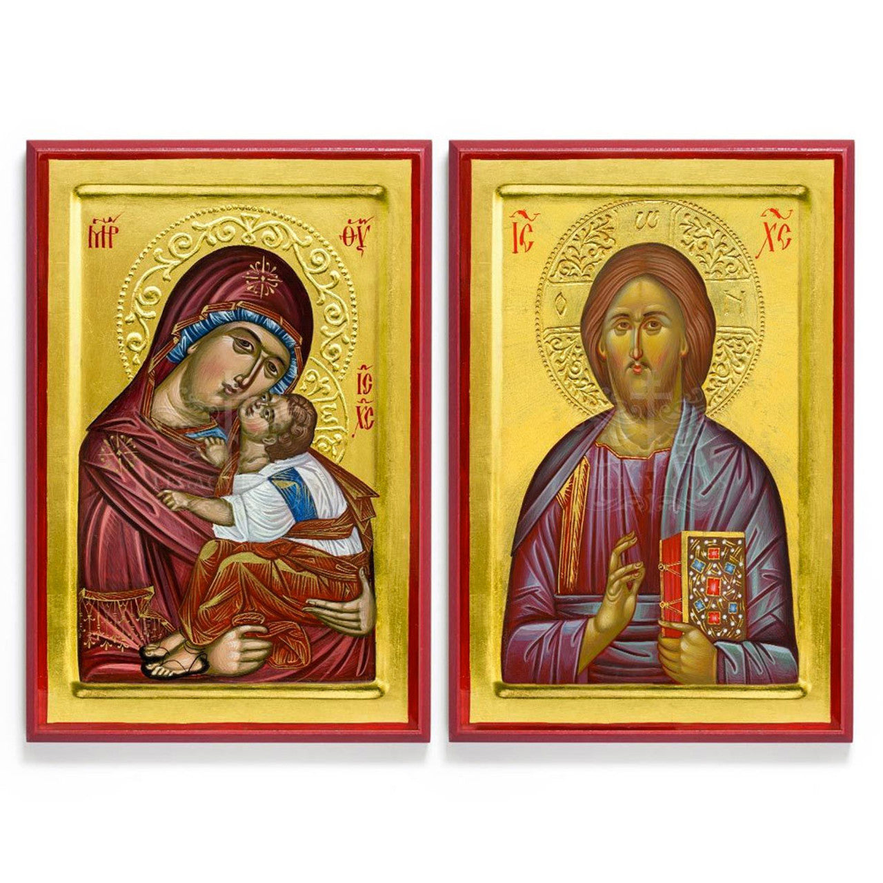 Christ and Theotokos Icon Set