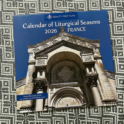 2026 Calendar of Liturgical Seasons- France