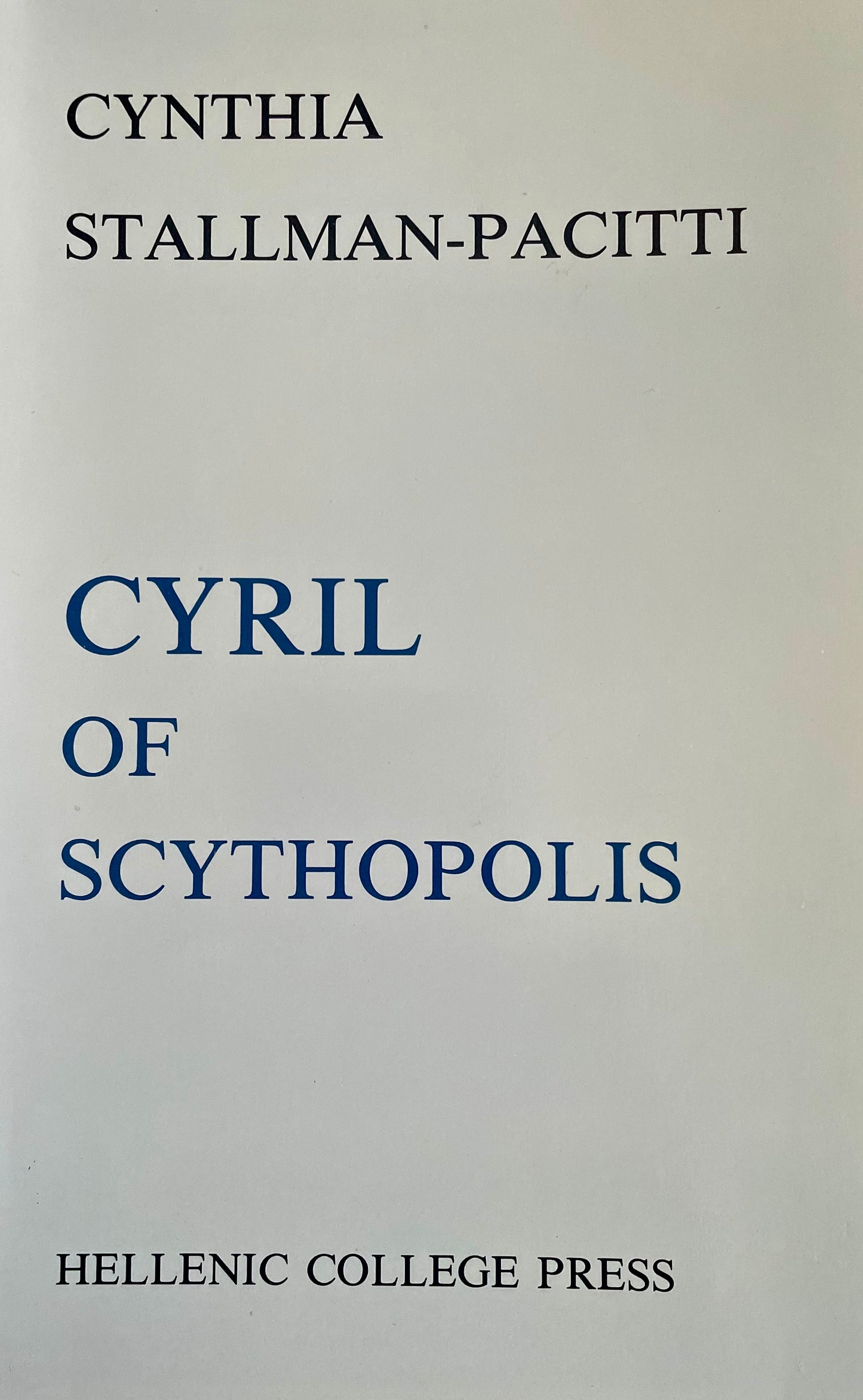 Cyril of Scythopolis: A Study in Hagiography as Apology