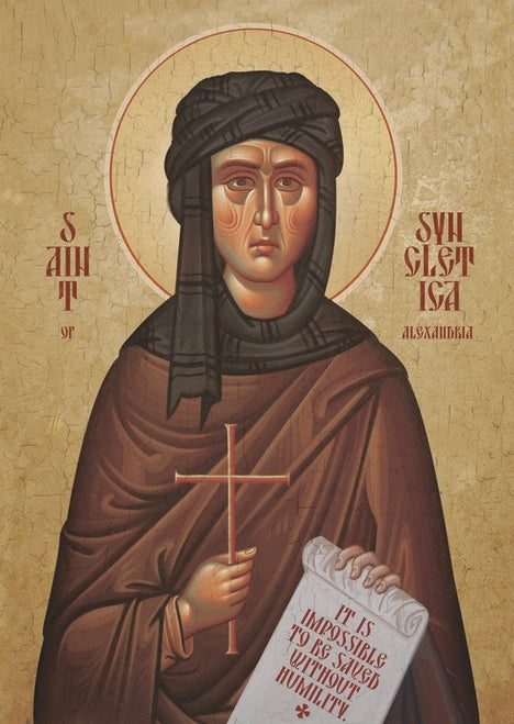 4x6 Icon of St. Syncletica of Alexandria